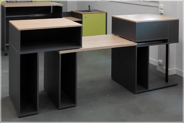 Mobilier modulable pour professionnel